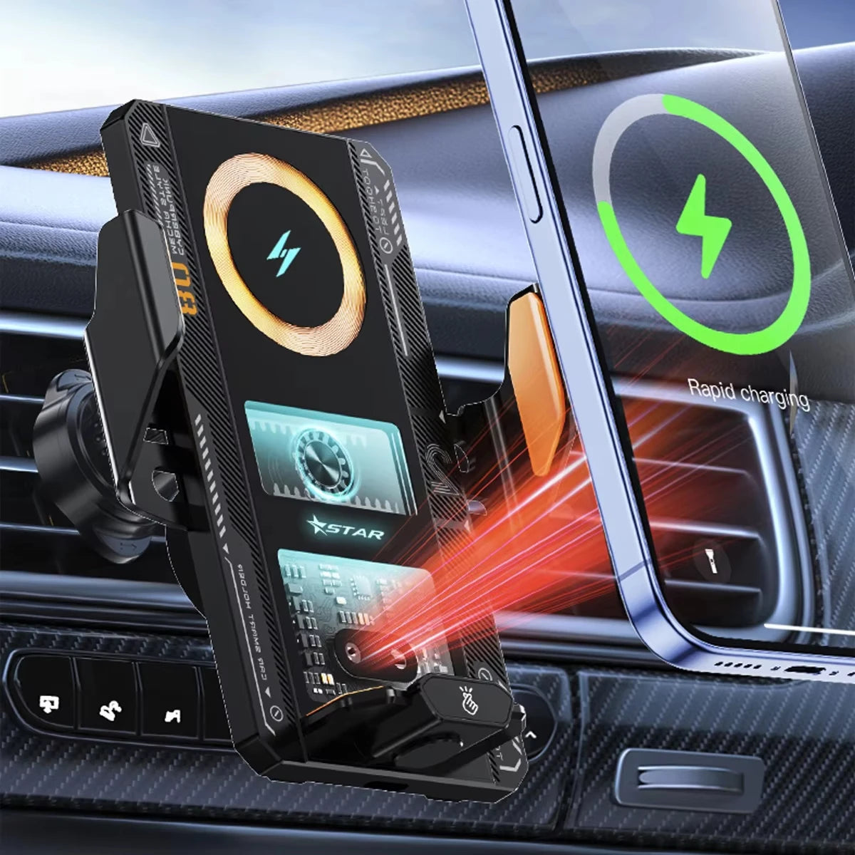 Car Smart Sensing Automatic Clamping Mounts